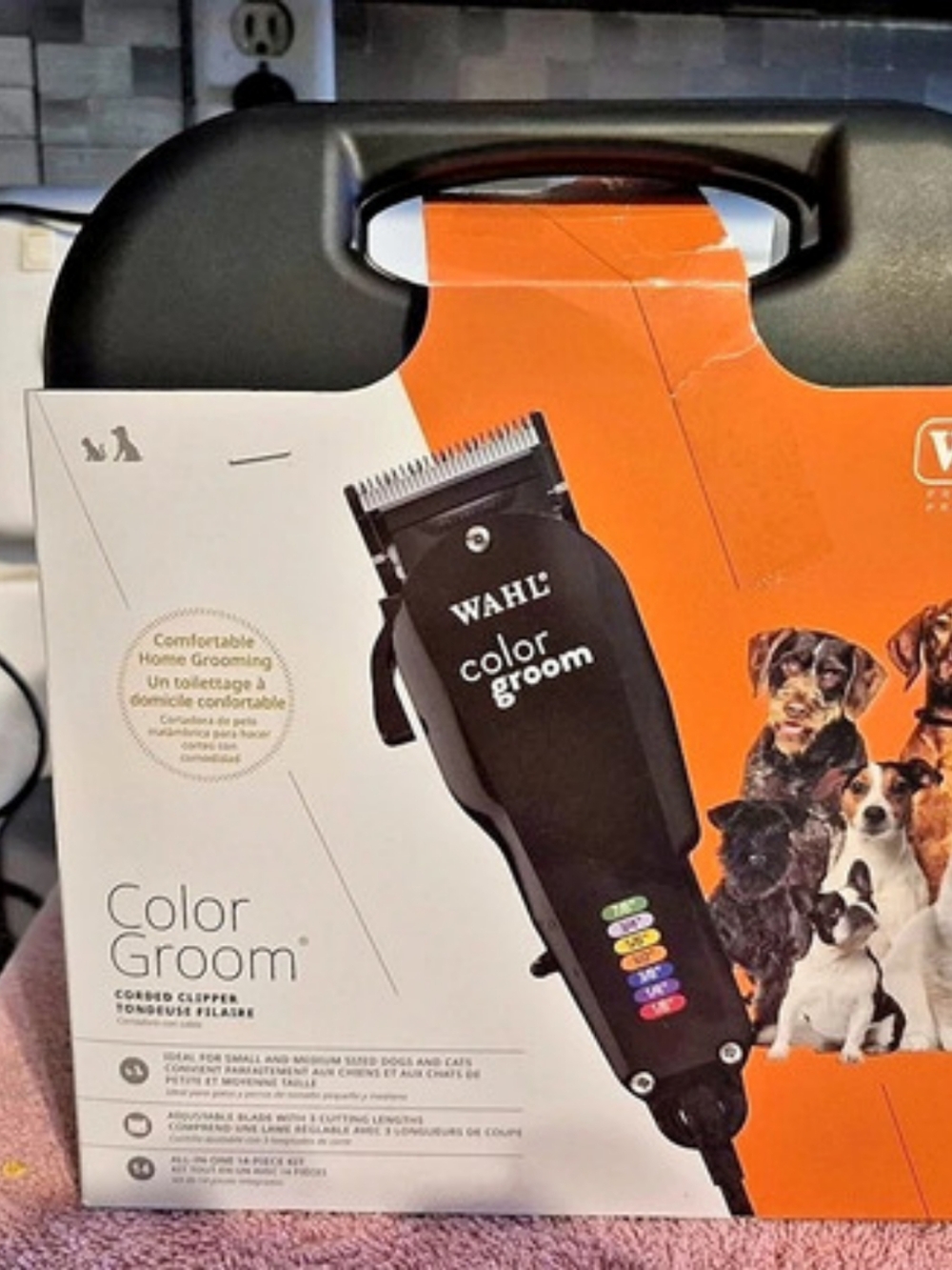 Wahl Color Groom Corded Pet Clipper Kit Black